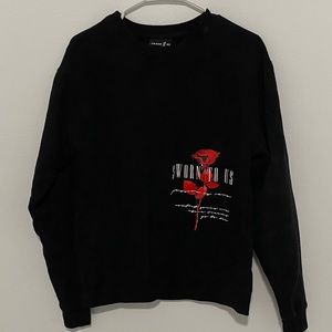 Sworn to Us Black Crewneck